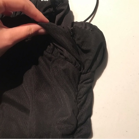 Princess Polly Penney Mesh Overlay Mini Dress In Black Size 4 - Picture 9 of 11